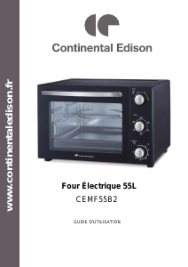 Manual Continental Edison CEMF55B2 Oven