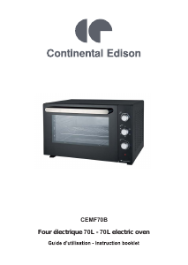 Handleiding Continental Edison CEMF70B Oven