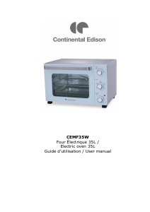 Mode d’emploi Continental Edison CEMF35W Four