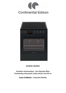 Mode d’emploi Continental Edison CECV60FCB Cuisinière