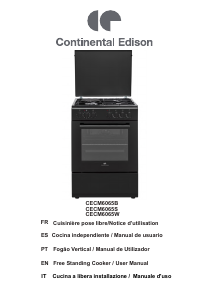 Manual Continental Edison CECM6065W Fogão