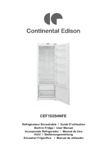 Handleiding Continental Edison CEF1D294NFE Koelkast