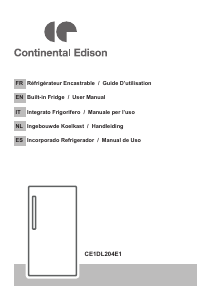 Manuale Continental Edison CE1DL204E1 Frigorifero