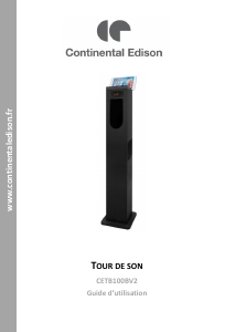 Handleiding Continental Edison CETB100BV2 Speakerdock