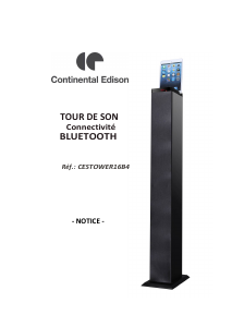 Mode d’emploi Continental Edison CESTOWER16B4 Station d’accueil