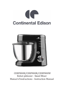 Handleiding Continental Edison CERP800R Standmixer