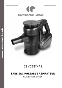 Mode d’emploi Continental Edison CEVC627XA2 Aspirateur