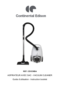 Mode d’emploi Continental Edison CEVCWBA Aspirateur