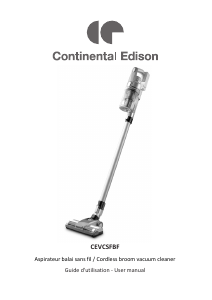 Manual Continental Edison CEVCSFBF Vacuum Cleaner