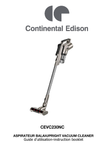 Mode d’emploi Continental Edison CEVC230NC Aspirateur