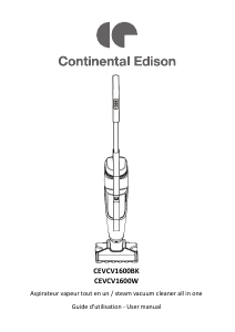 Manual Continental Edison CEVCV1600BK Vacuum Cleaner