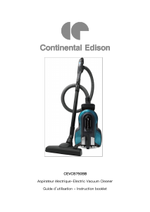 Mode d’emploi Continental Edison CEVCB750BB Aspirateur