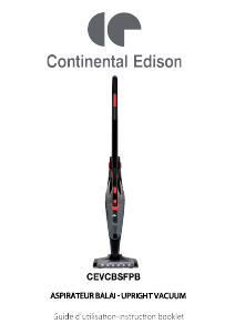 Mode d’emploi Continental Edison CEVCBSFPB Aspirateur