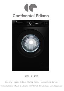 Mode d’emploi Continental Edison CELL7140IB Lave-linge