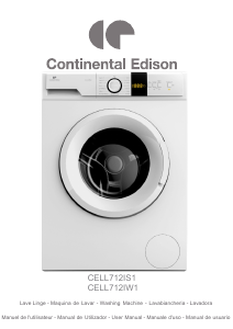 Mode d’emploi Continental Edison CELL712IW1 Lave-linge