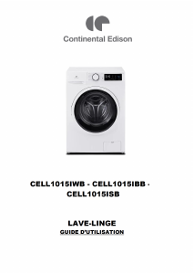 Mode d’emploi Continental Edison CELL1015IWB Lave-linge