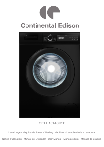 Mode d’emploi Continental Edison CELL10140IBT Lave-linge