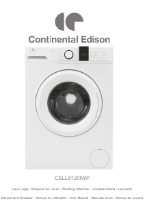 Mode d’emploi Continental Edison CELL9120IWP Lave-linge