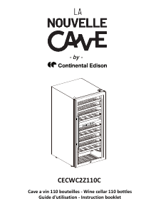 Handleiding Continental Edison CECWC2Z110C La Nouvelle Cave Wijnklimaatkast