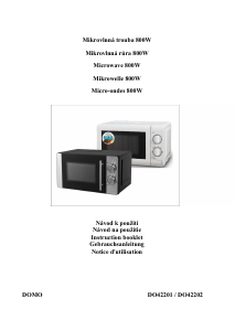 Manual Domo DO42201 Microwave