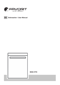 Manual Favorit BI60-I1FN Dishwasher