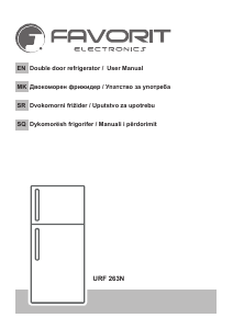 Priručnik Favorit URF 263N Frižider – zamrzivač
