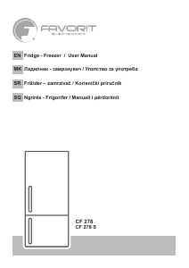 Handleiding Favorit CF 278 S Koel-vries combinatie