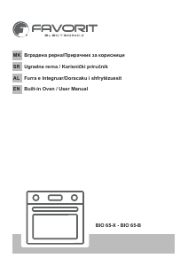 Manual Favorit BIO 65-X Oven