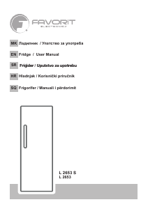 Manual Favorit L 2653 S Refrigerator