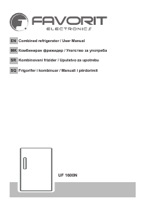 Manual Favorit UF 1600N Refrigerator