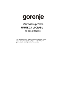 Priručnik Gorenje BM5210X Mikrovalna pećnica