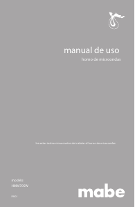 Manual de uso Mabe HMM70SW Microondas