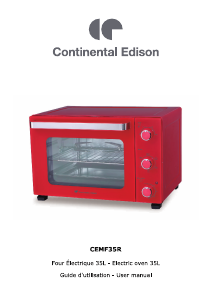 Manual Continental Edison CEMF35R Oven