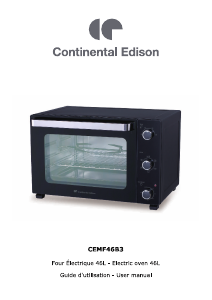 Mode d’emploi Continental Edison CEMF46B3 Four