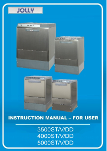 Manual Jolly 5000ST/V/DD Dishwasher