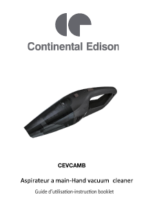 Mode d’emploi Continental Edison CEVCAMB Aspirateur à main