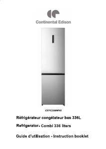 Manual Continental Edison CEFC336NFIX Fridge-Freezer