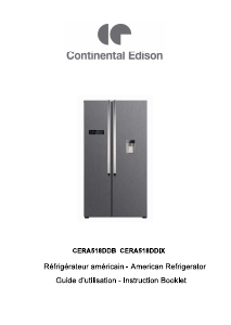 Manual Continental Edison CERA518DDIX Fridge-Freezer