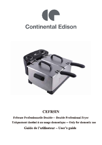 Manual Continental Edison CEFR5IN Deep Fryer