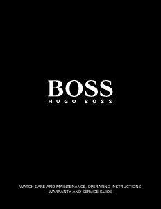 Manual Hugo Boss 1513255 Governor Watch