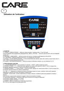 Mode d’emploi Care CT-5584 Tapis de course