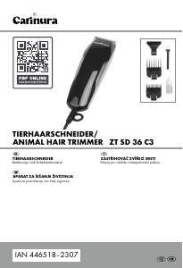 Manuál Carinura IAN 446518 Stříhací strojek pro zvířata
