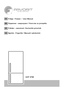 Handleiding Favorit UCF 2760 Koel-vries combinatie