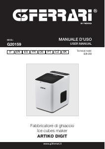 Manual G3 Ferrari G20159 Artiko Digit Ice Cube Maker