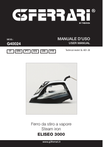 Manuale G3 Ferrari G40024 Eliseo 3000 Ferro da stiro