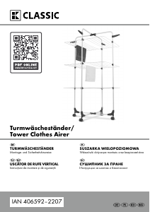 Manual K-Classic IAN 406592 Uscător rufe