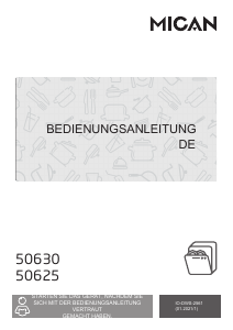Bedienungsanleitung Mican 50630 Geschirrspüler