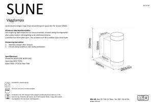 Bruksanvisning Mio Sune Lampa