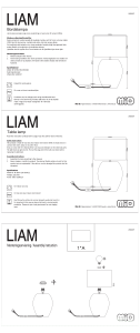 Manual Mio Liam Lamp