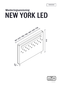 كتيب Mio New York LED لوح أمامي